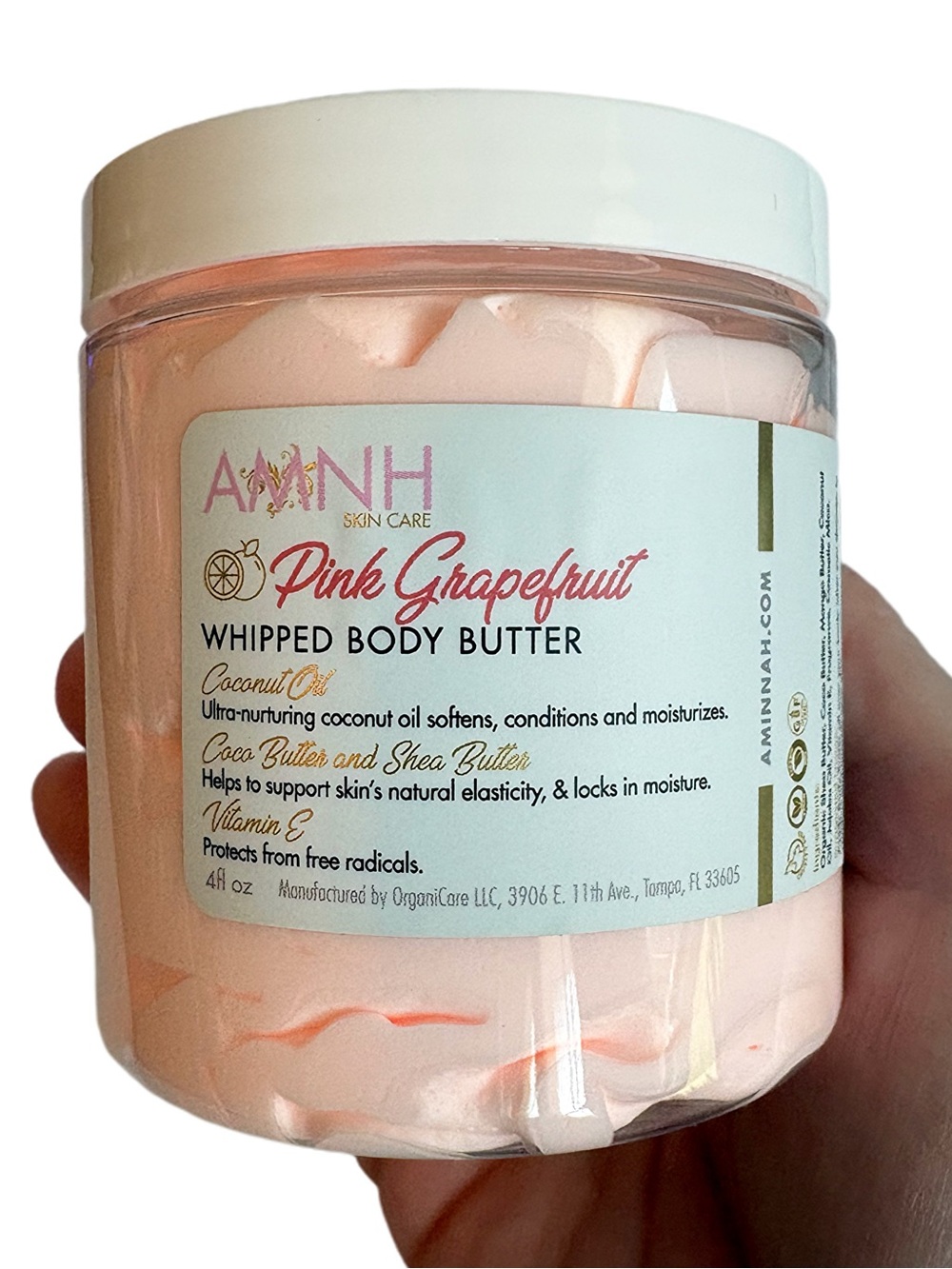 AMNH Pink Grapefruit Whipped Body Butter Aminnah